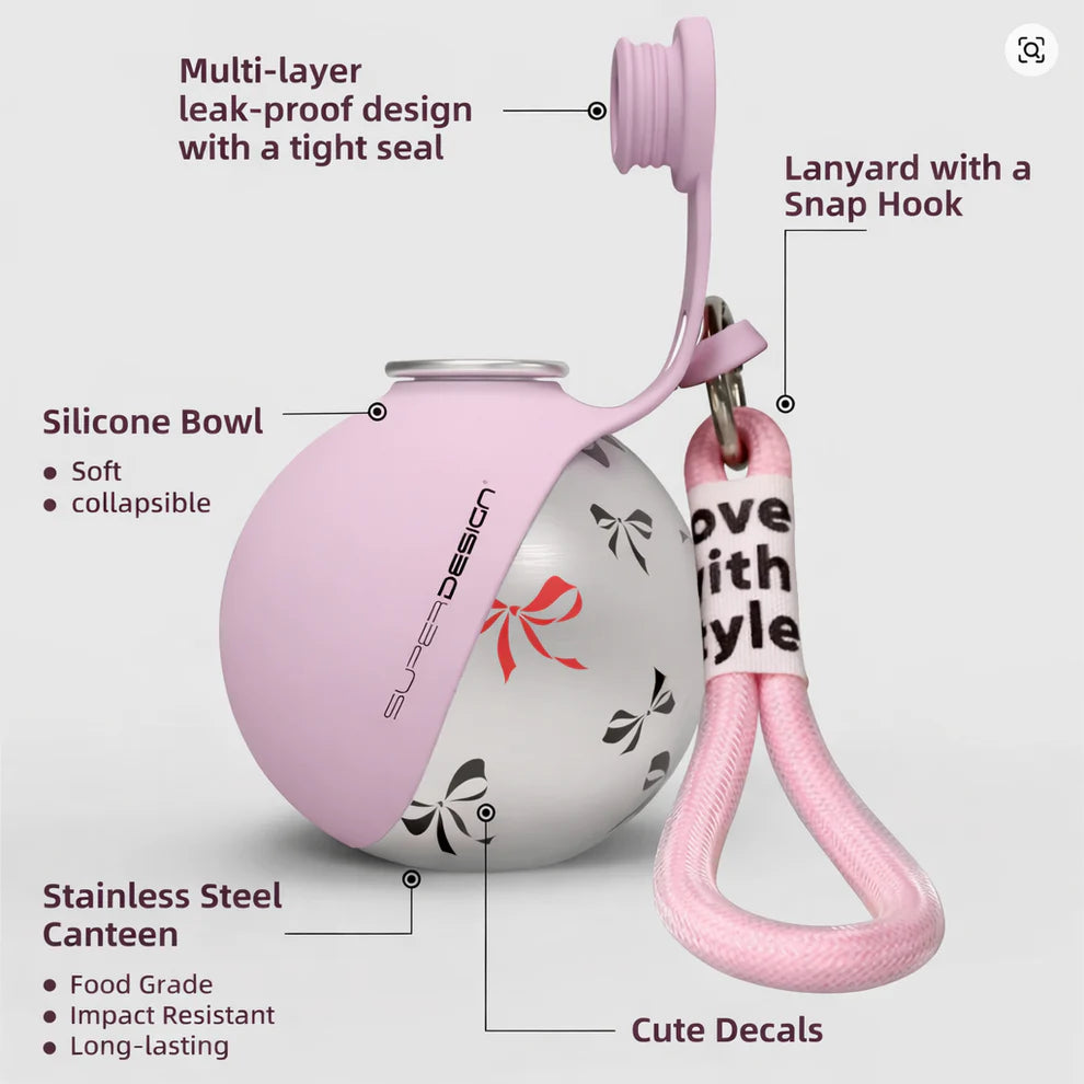 BuddyPup™ Dog Water Bottle with Bowl